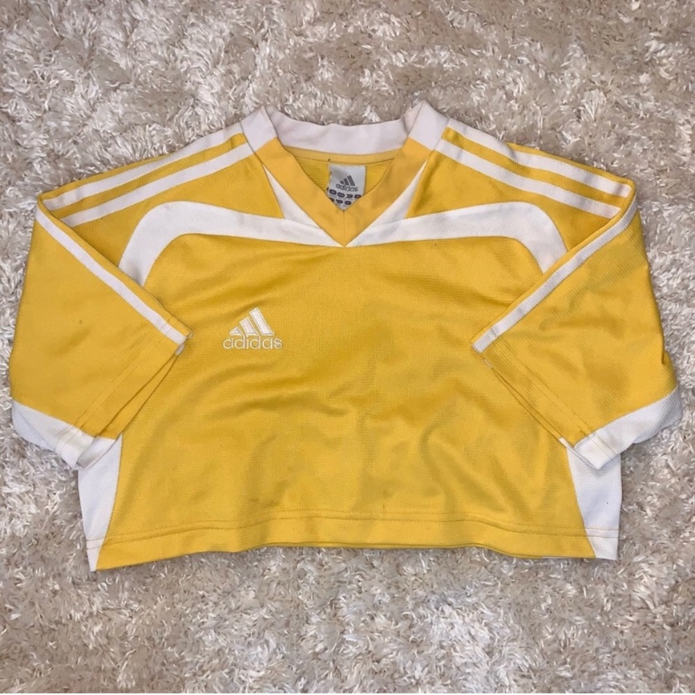 Custom Reworked vintage ADIDAS Crop Top